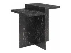 Brielle | Mesa de centro com aspeto de mármore Preto