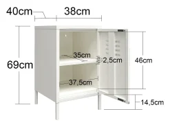 Brielle | Mesa de centro com efeito de mármore Onyx