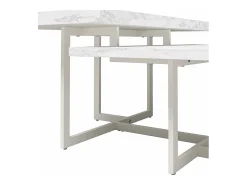 Brielle | Mesa de Centro em Mármore Branco