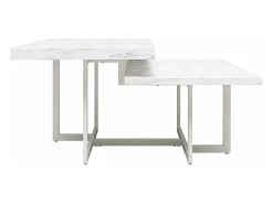 Brielle | Mesa de Centro em Mármore Branco