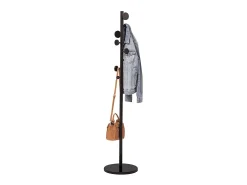 Cabide circular para corredor com 8 cabides estilo industrial, 176 cm