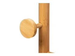 Cabide com 8 cabides de bambu, 175 cm