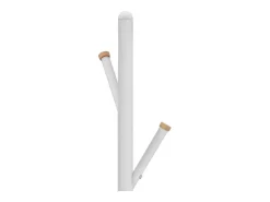Cabide com 6 ganchos - metal - branco - ITARNA
