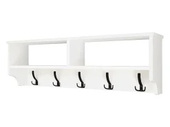 Cabide com 15 ganchos 120 x 22 x 37 cm branco 03_0008186