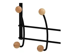 Cabide de parede - metal - preto - MILANA