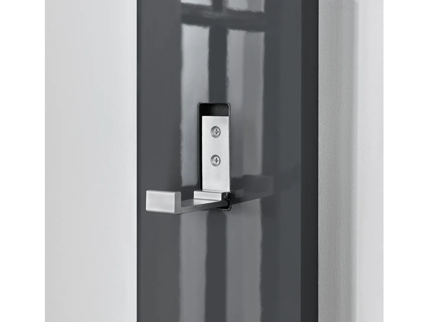 Cabide guarda-roupa parede ganchos para roupas painel de parede 170 cm cinza 03_0002144