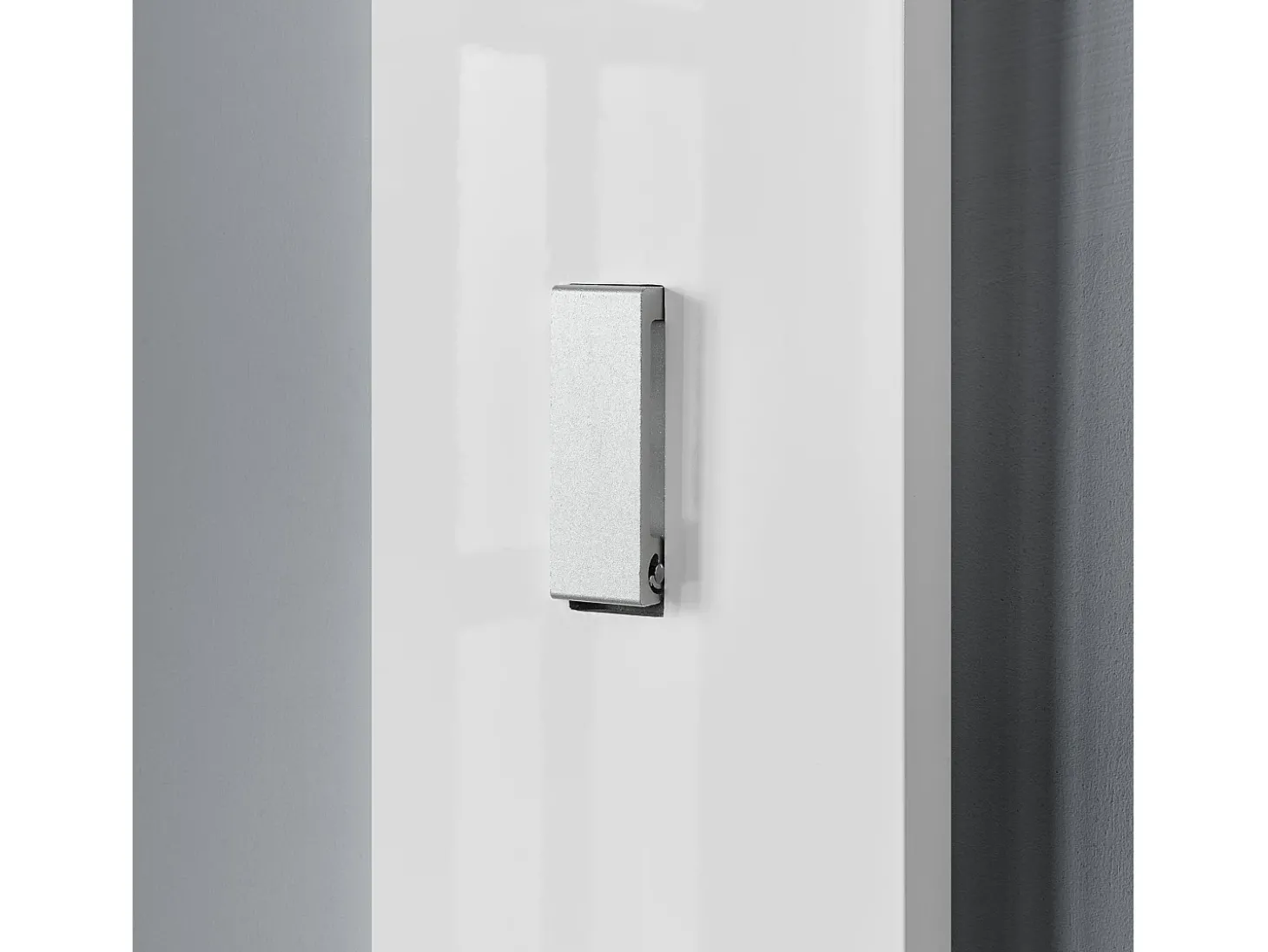 Cabide para guarda-roupa 170 cm ganchos para roupas de parede painel de parede branco 03_0002143