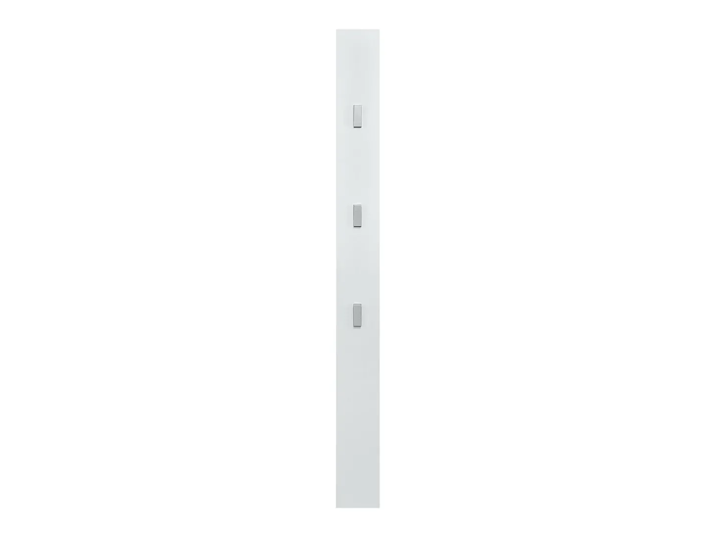 Cabide para guarda-roupa 170 cm ganchos para roupas de parede painel de parede branco 03_0002143