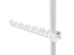 Cabide telescópico com altura ajustável 110 - 305 cm branco 03_0003506