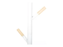 Cabideiro de pé com 6 cabides, branco, 176 cm