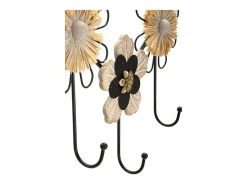 Cabides de Parede Flores 1, Castanho, 61x5,5x30,5 cm, Kendra Home