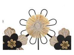 Cabides de Parede Flores 1, Castanho, 61x5,5x30,5 cm, Kendra Home