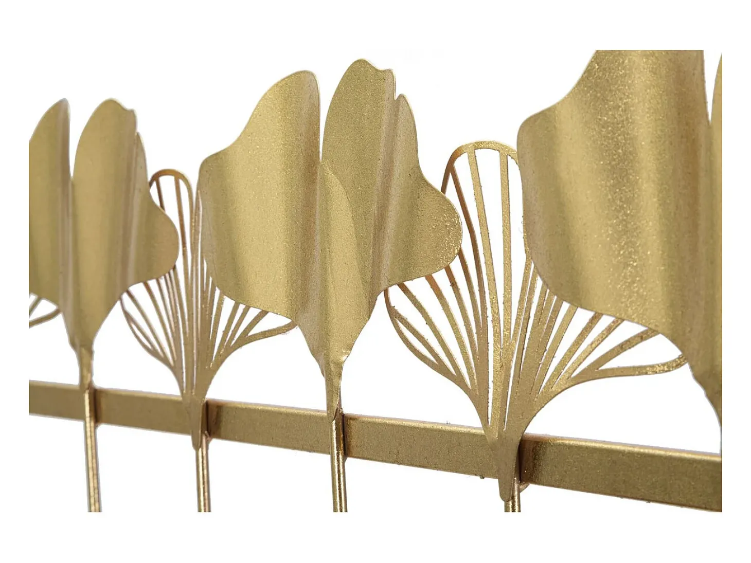Cabides de Parede Folha 8, Ouro, 66,2x6x26,3 cm, Kendra Home