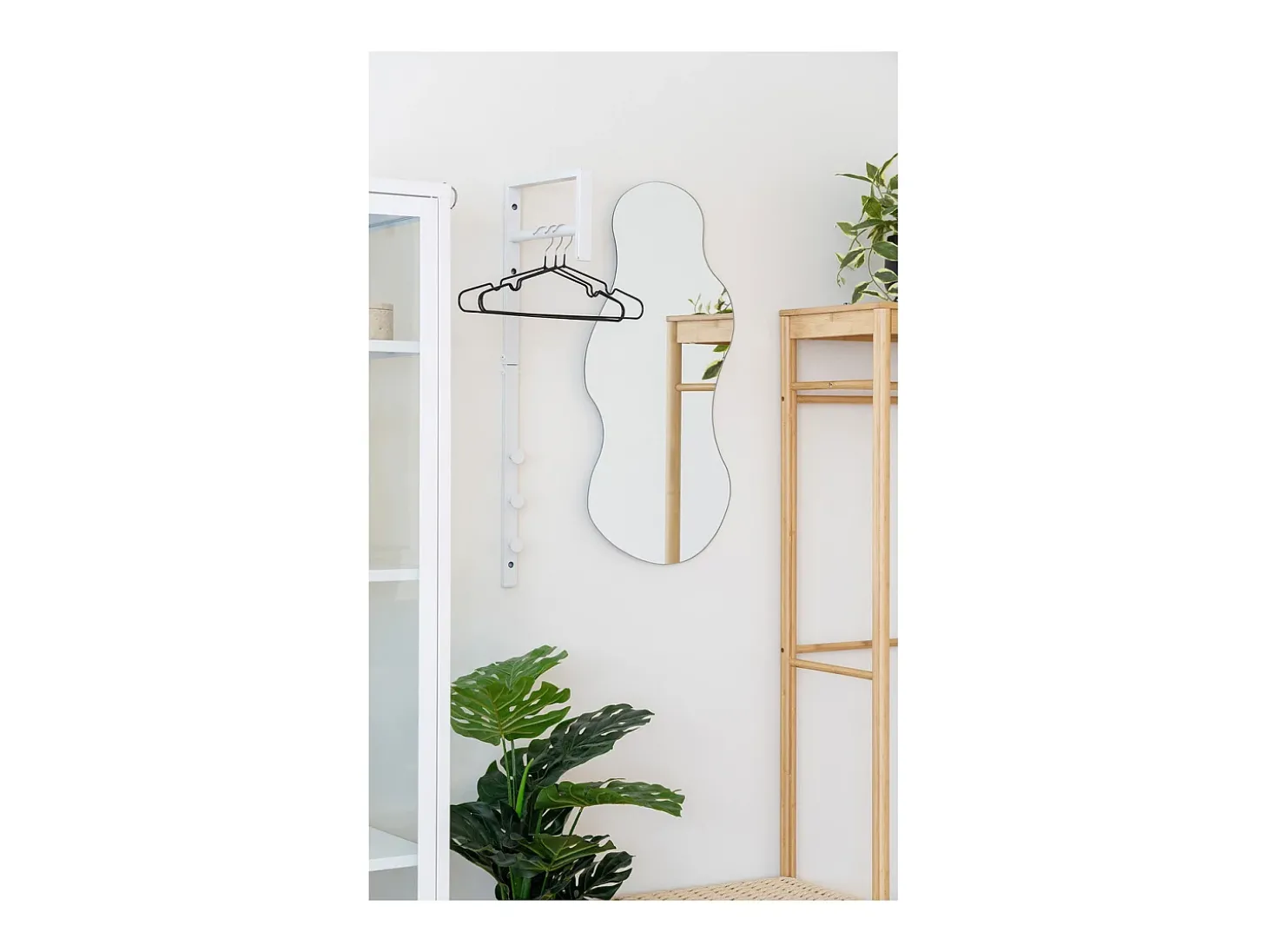 Cabides de Parede Trento, Branco, 30x3x82 cm, Kendra Home
