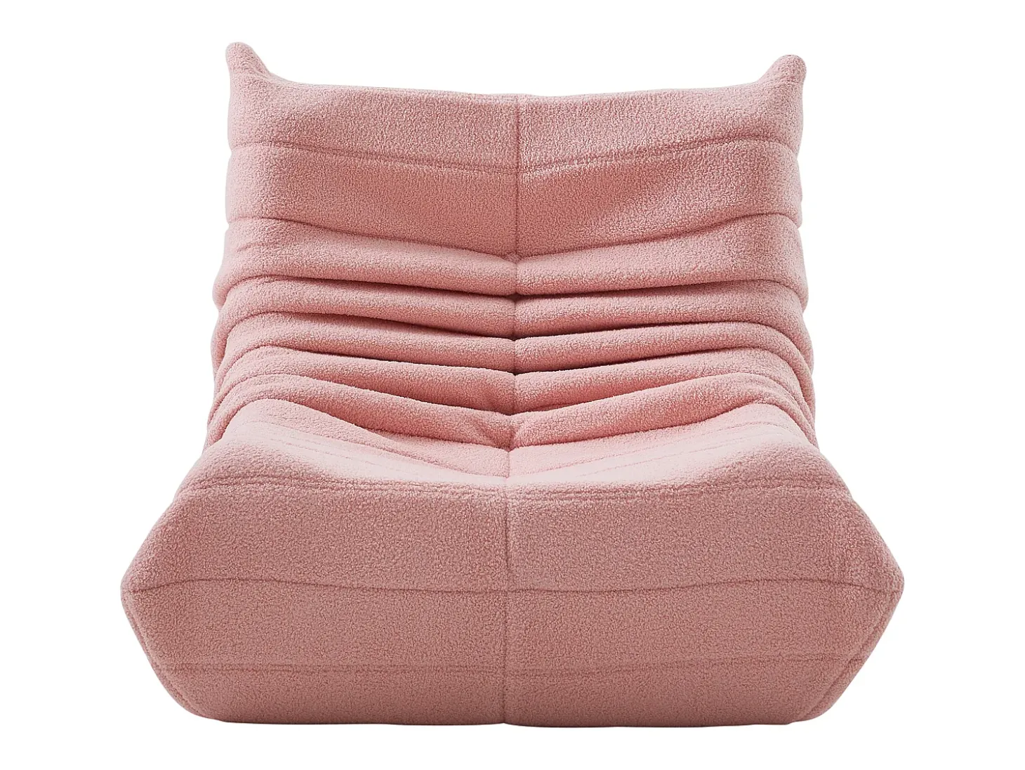 Cadeira Bean Bag - Espuma de alta densidade - Sofá Bean Bag - Cadeira de sala - Veludo - Rosa