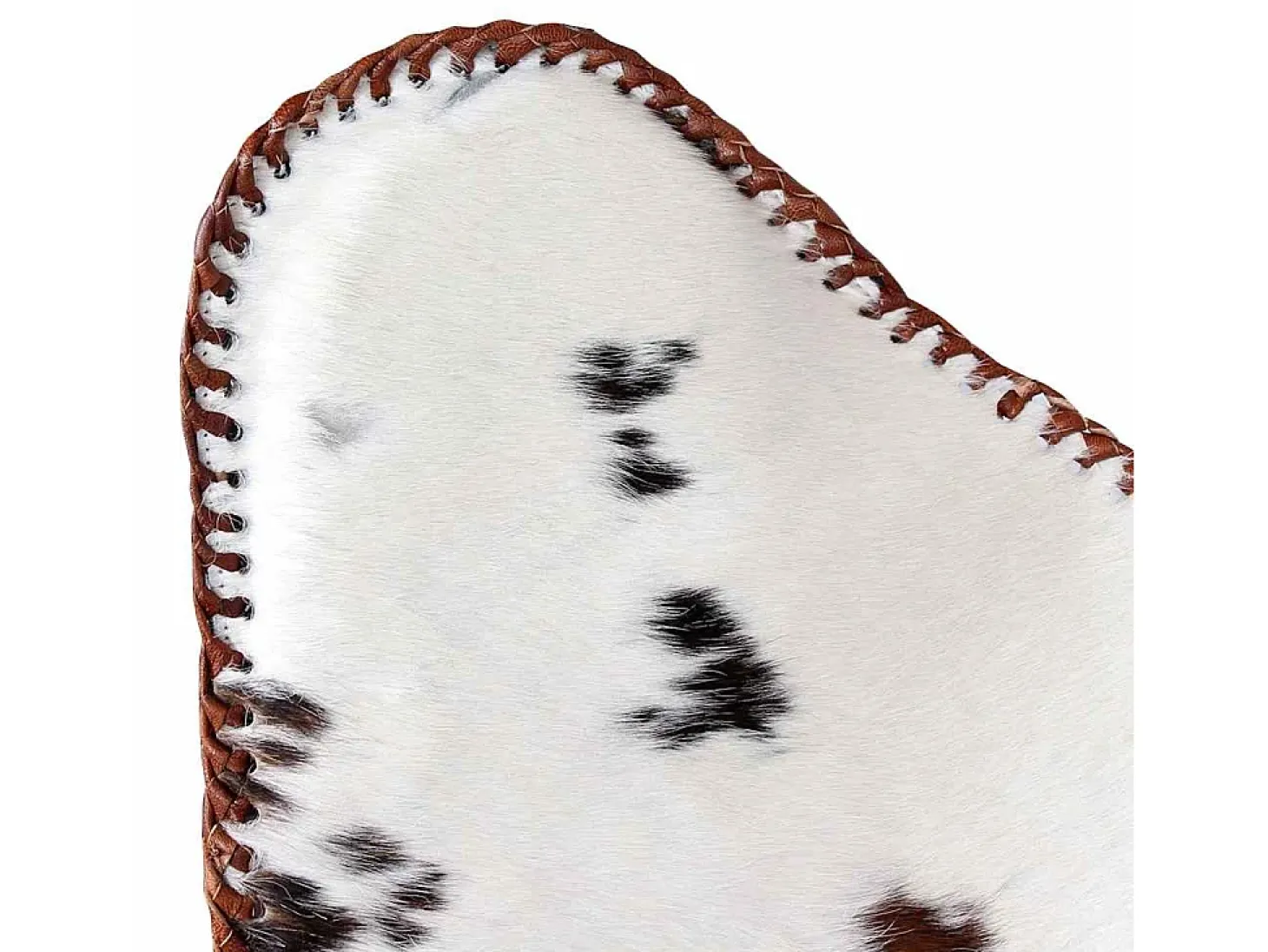 Cadeira Borboleta | Seta Chair pele de vaca genuína castanho e branco SHL886183