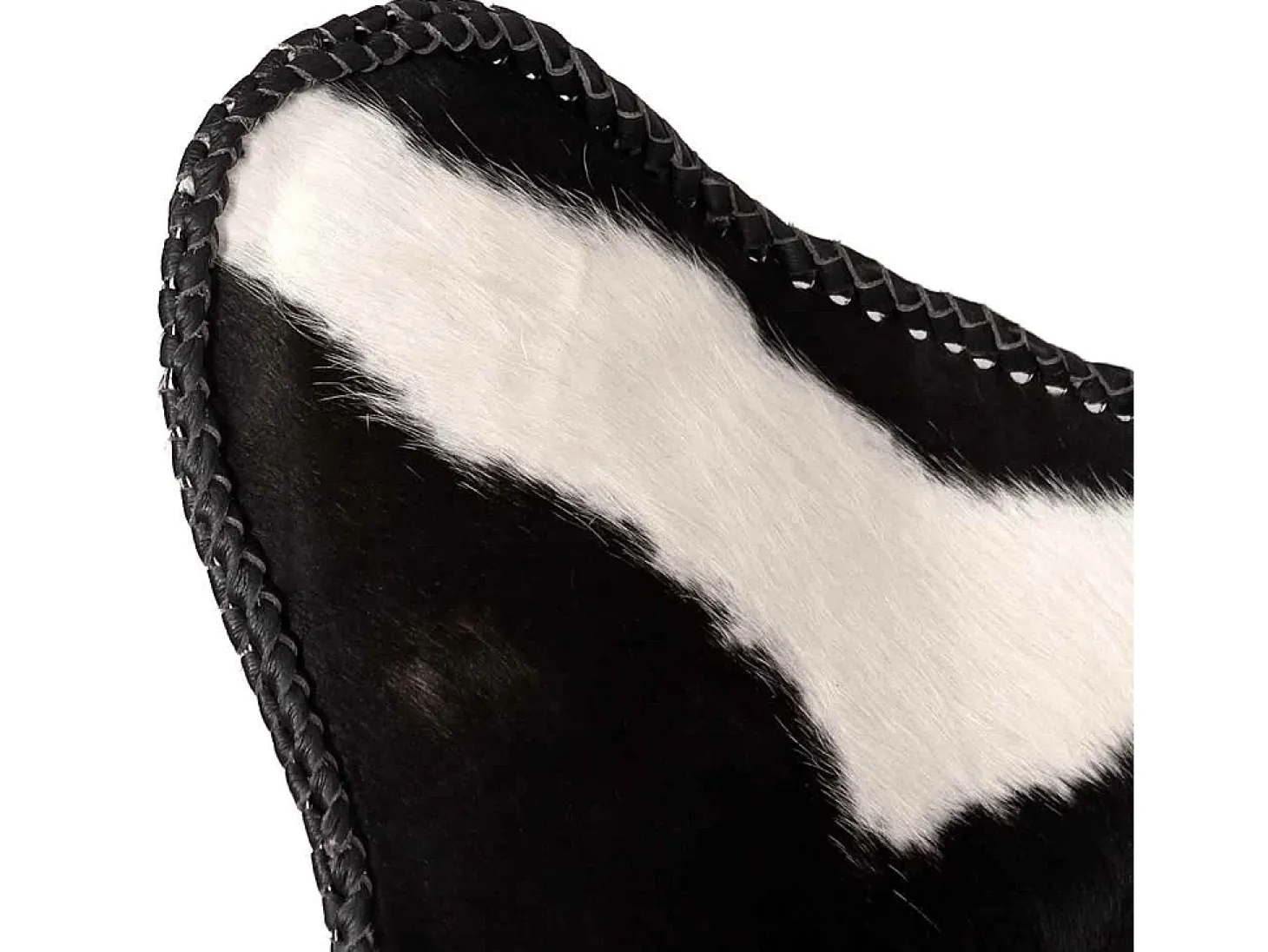 Cadeira Borboleta | Seta Chair pele de vaca genuína preto e branco SHL576452
