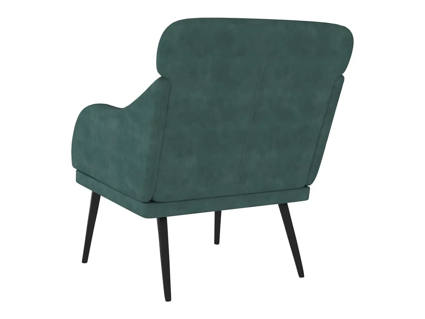 Cadeira c/ apoio de braços 63x76x80 cm veludo verde-escuro PT964140