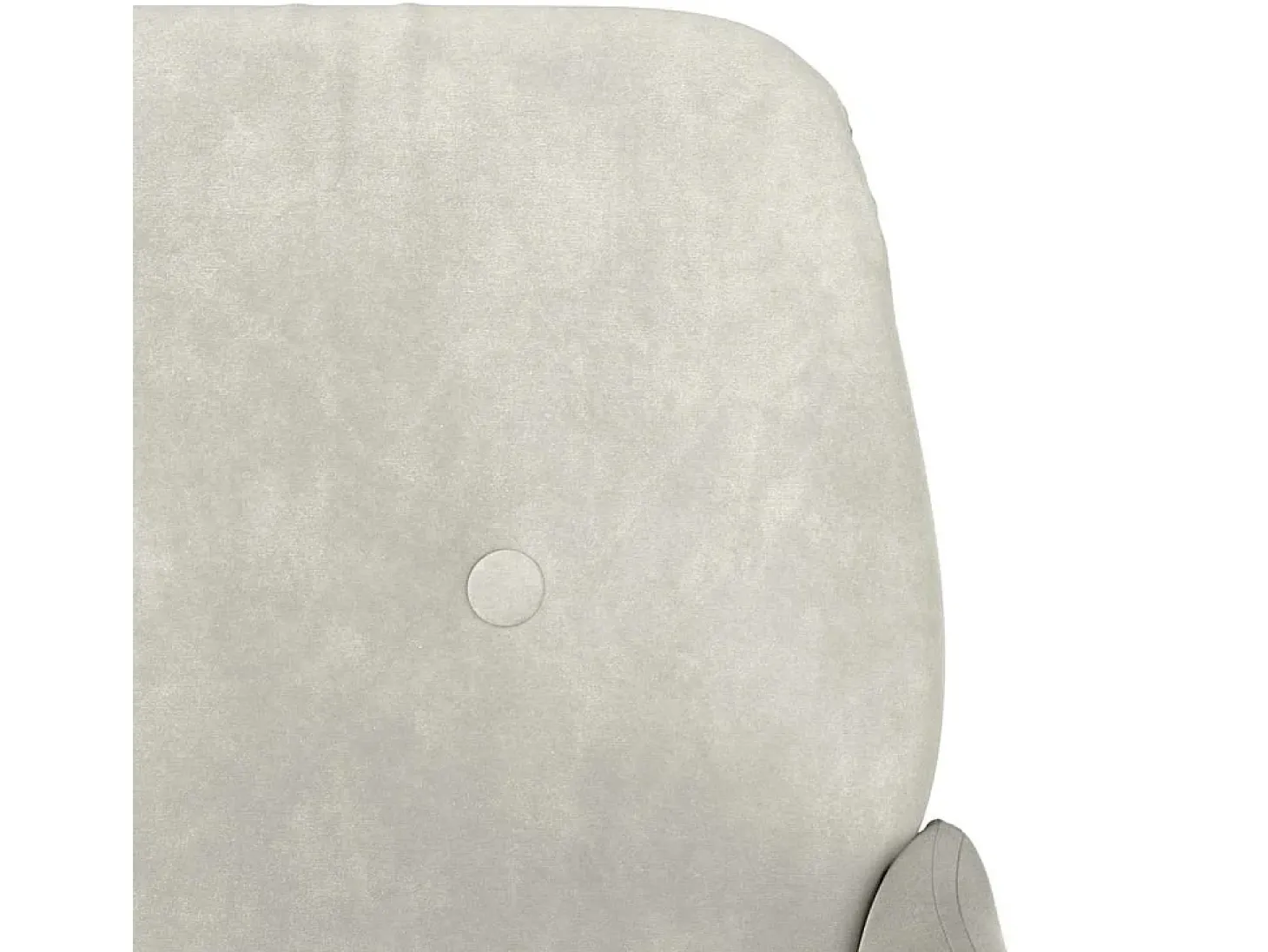 Cadeira c/ apoio de braços 62x79x79 cm veludo cor creme