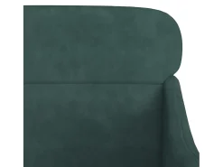 Cadeira c/ apoio de braços 63x76x80 cm veludo verde-escuro