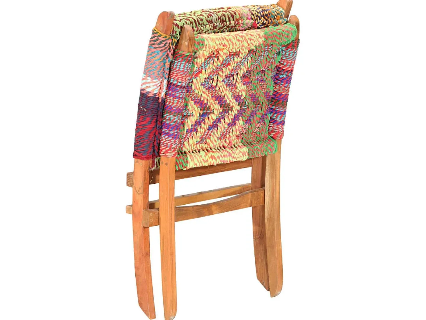 Cadeira chindi dobrável tecido multicor PT843812