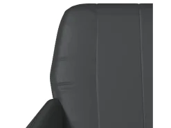 Cadeira com apoio de braços 61x78x80 cm couro artificial preto