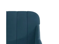 Cadeira com apoio de braços 63x76x80 cm veludo azul