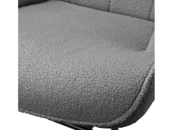Cadeira de balanço - Cadeira de sala para quarto - Capacidade de carga até 120 kg - Poliéster - Cinza - 68 x 75 x 92 cm