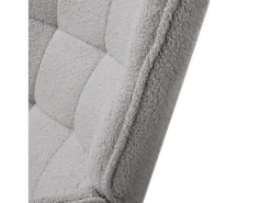 Cadeira de balanço - Cadeira relaxante para sala de estar e quarto - Cinza claro - 75 x 68 x 92 cm