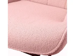 Cadeira de balanço ergonômica para adultos - Cadeira de balanço para áreas externas e internas - Para sala de estar, jardim e quarto - Rosa