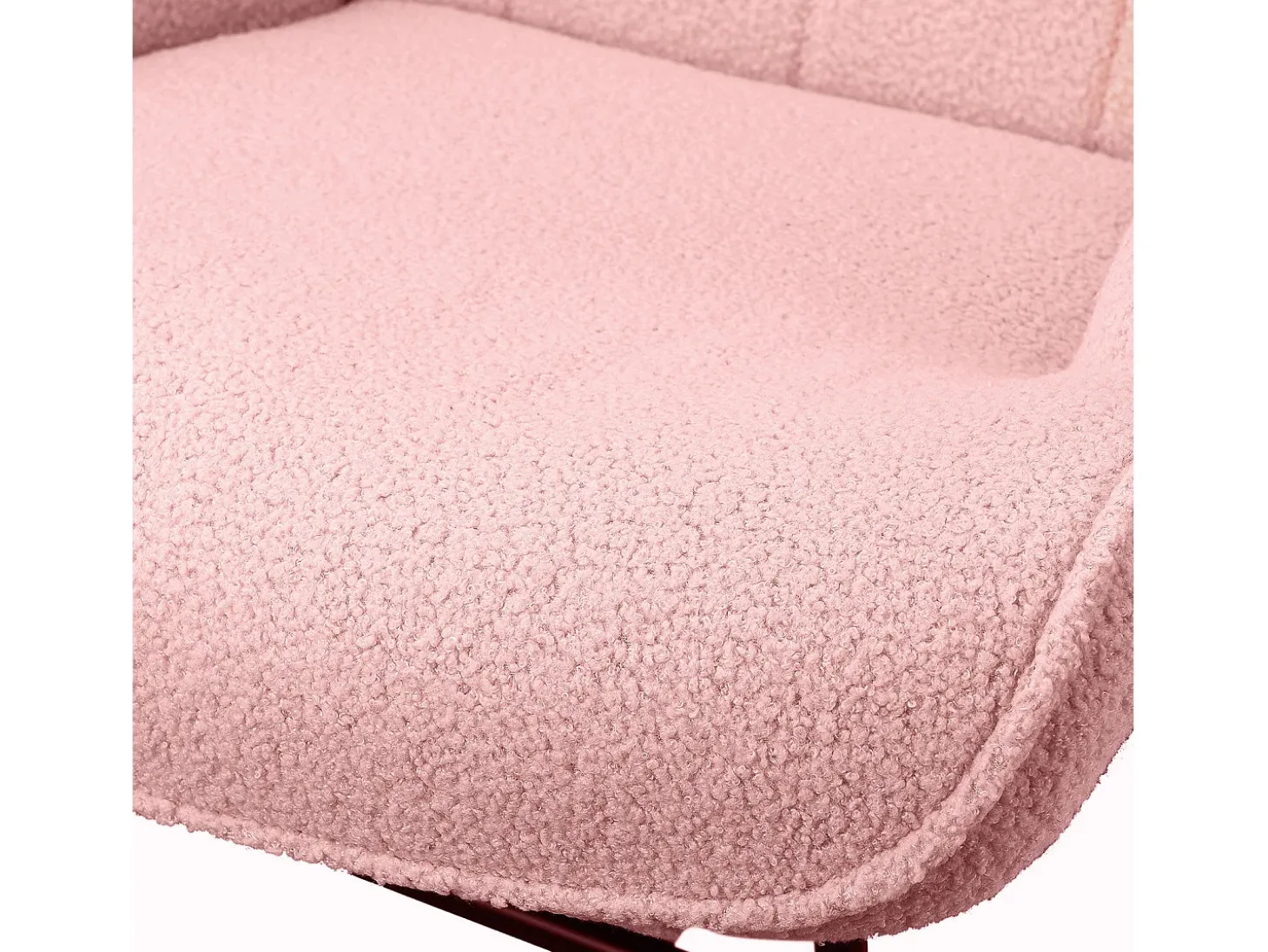 Cadeira de balanço ergonômica para adultos - Cadeira de balanço para áreas externas e internas - Para sala de estar, jardim e quarto - Rosa