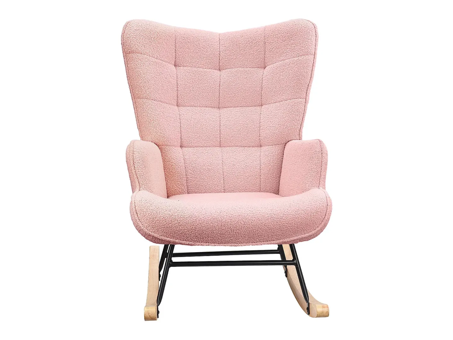 Cadeira de balanço para adultos - Cadeira de balanço ergonômica para áreas externas - para sala de estar - Rosa