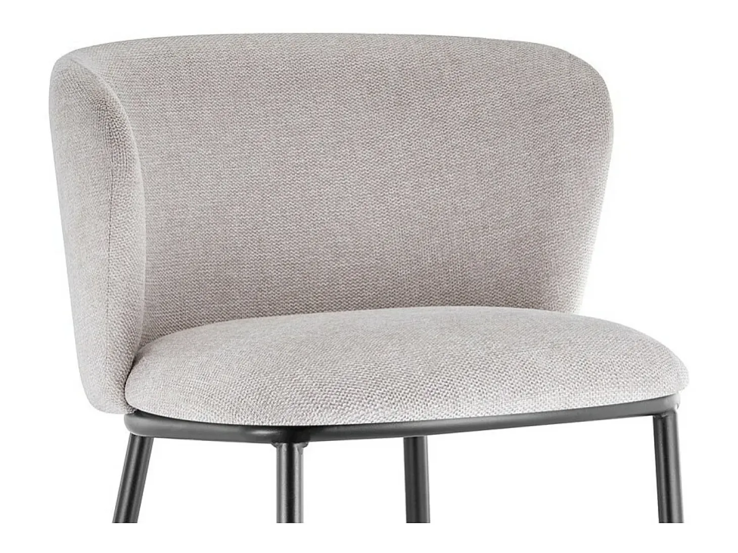 Cadeira de balcão 'Arthus' Tecido Bege, dimensões: A88,5 x L53 x P50,5 cm