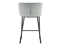 Cadeira de balcão 'Arthus' Tecido Cinza claro, dimensões: A88,5 x L53 x P50,5 cm