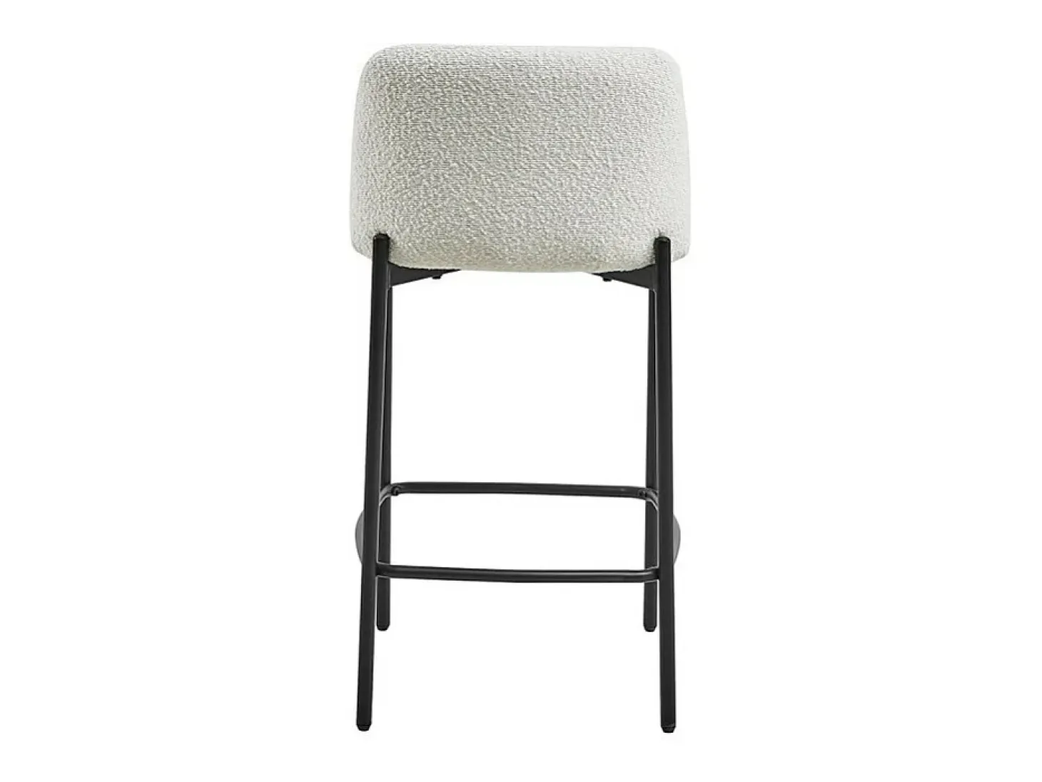 Cadeira de balcão ELISE na cor branca, dimensões A91 x L44 x P42 cm, ideal para um balcão moderno.