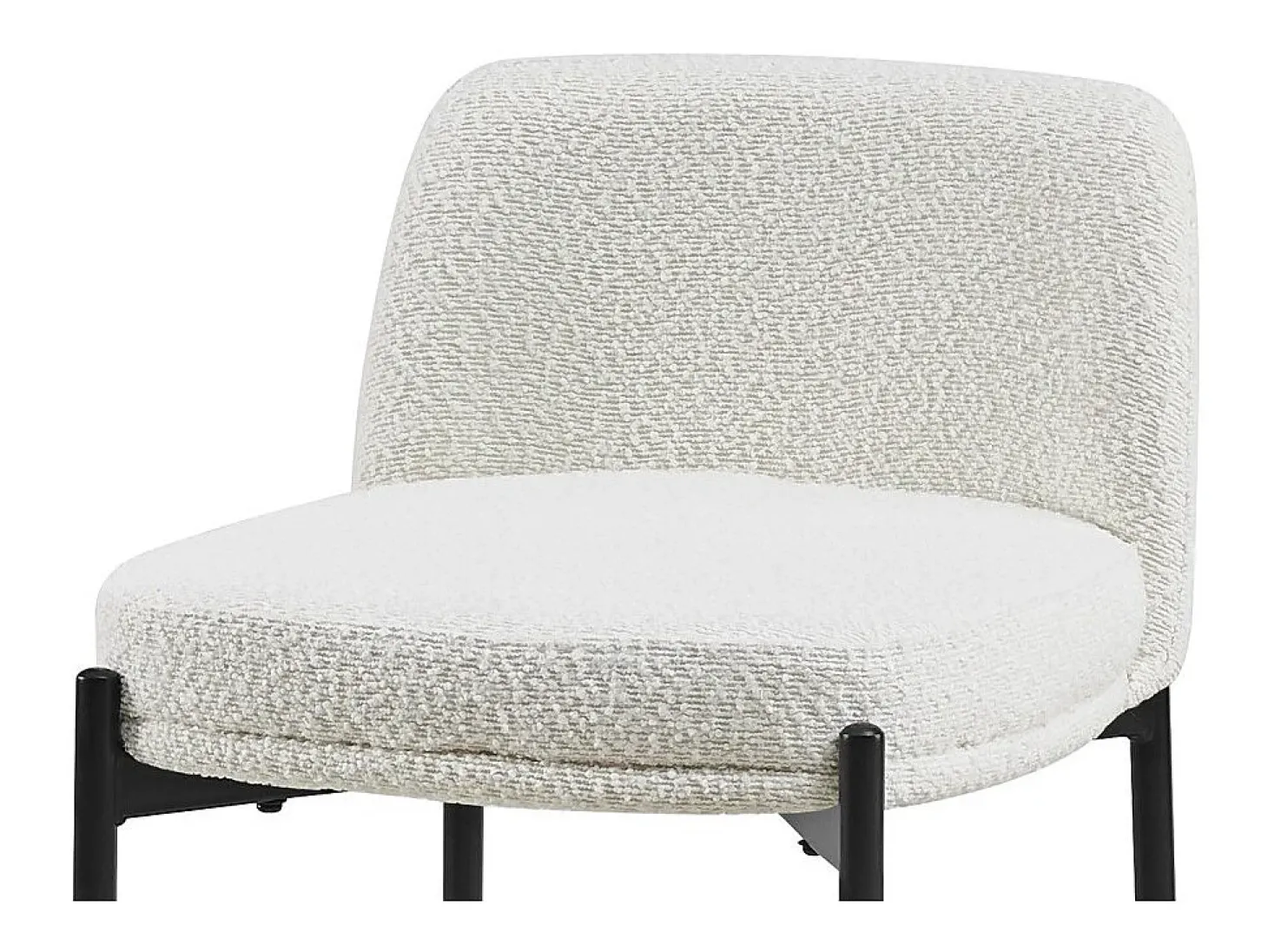 Cadeira de balcão ELISE na cor branca, dimensões A91 x L44 x P42 cm, ideal para um balcão moderno.