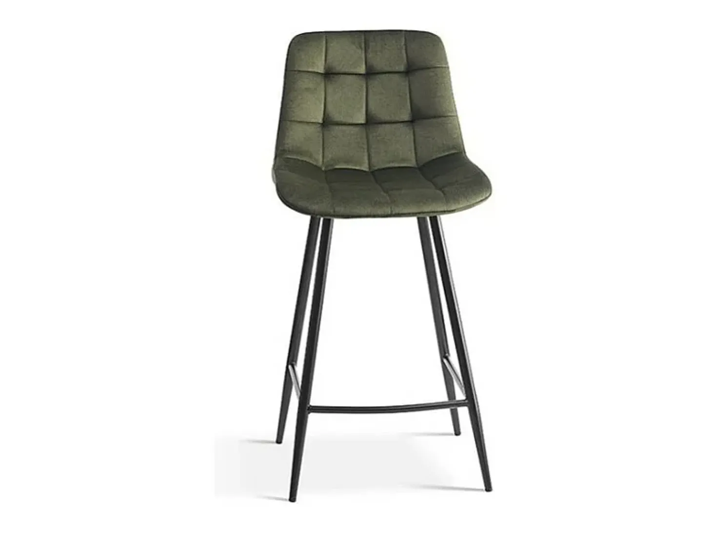 Cadeira de balcão 'Jute' Veludo Verde, dimensões: A95 x L46 x P36 cm