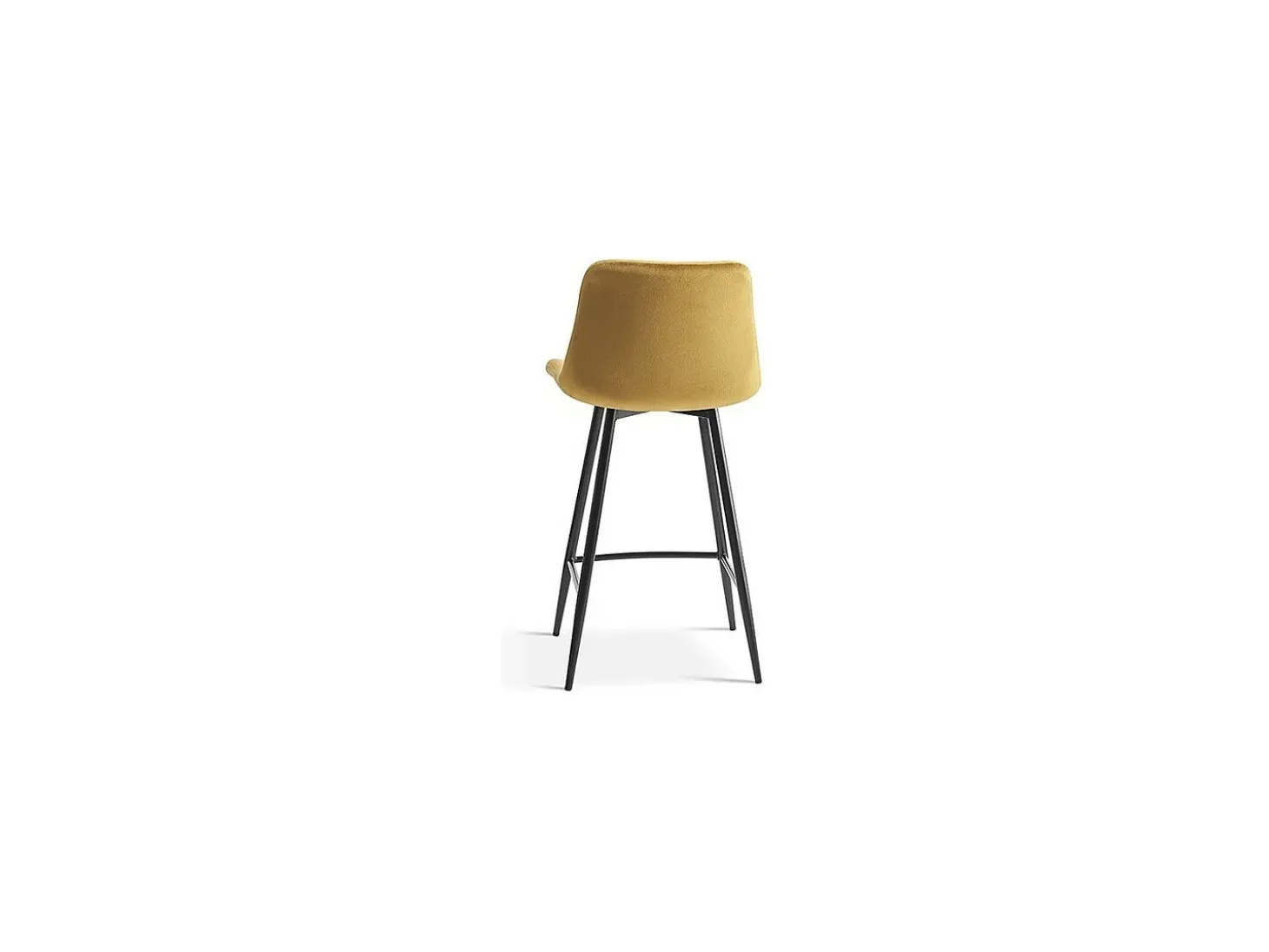 Cadeira de balcão 'Jute' Veludo Dourado, dimensões: A95 x L46 x P36 cm