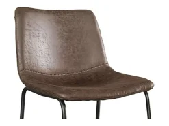 Cadeira de balcão MANCO PU Marrom Escuro, dimensões: H93 x L48 x P56 cm, ideal para sua cozinha/balcão.