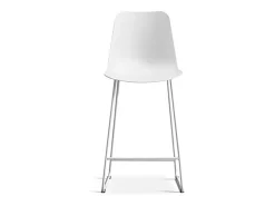 Cadeira de balcão 'Mario' PP Branca, dimensões: A100,5 x L51 x P44cm