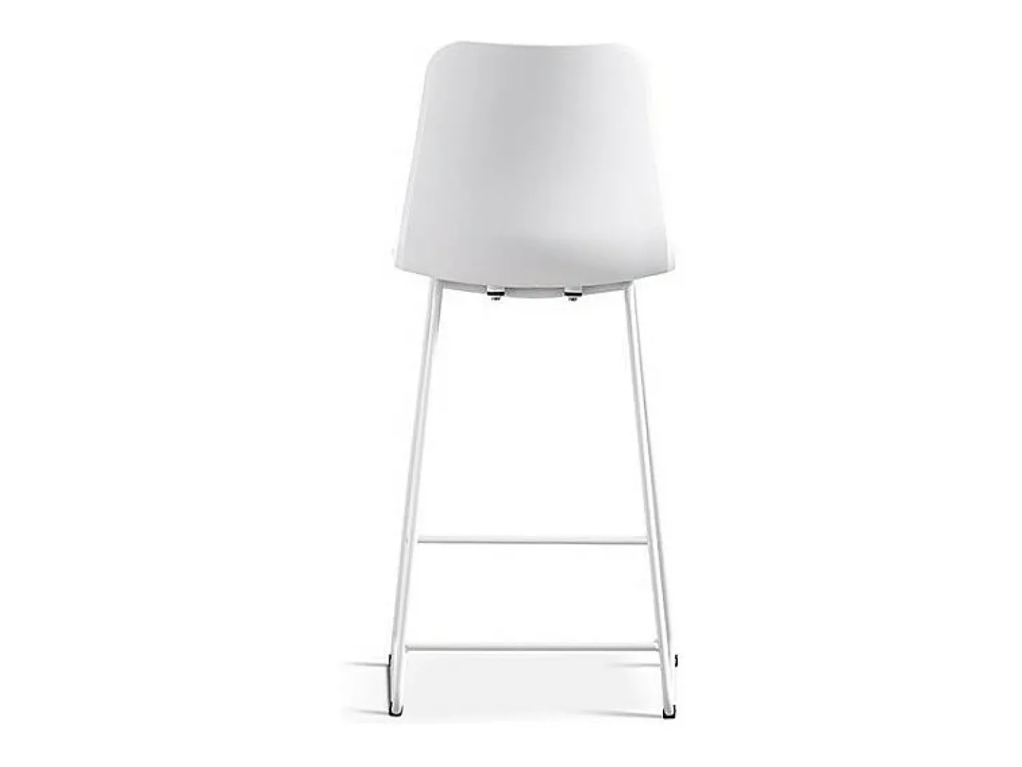 Cadeira de balcão 'Mario' PP Branca, dimensões: A100,5 x L51 x P44cm