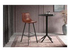 Cadeira de balcão 'Ozon' PU Cognac, dimensões: A108 x L45 x P49 cm