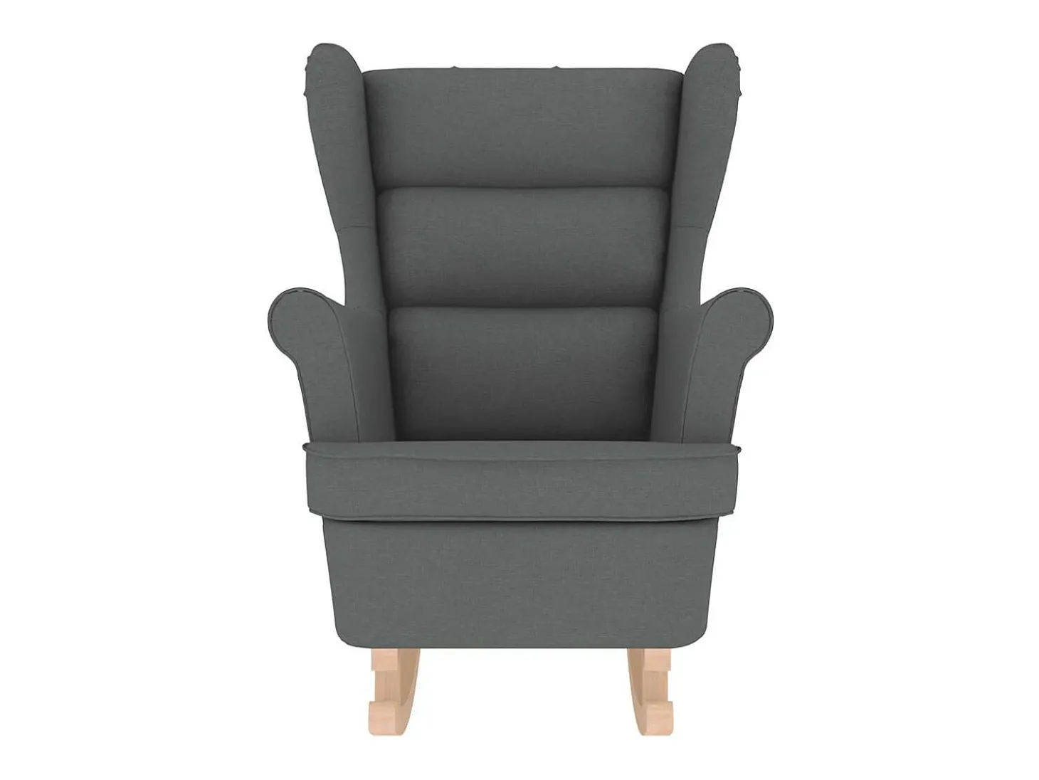 Cadeira de baloiço | Poltrona | Cadeira Relax 74x90x102 cm tecido cinzento-escuro SHL318524
