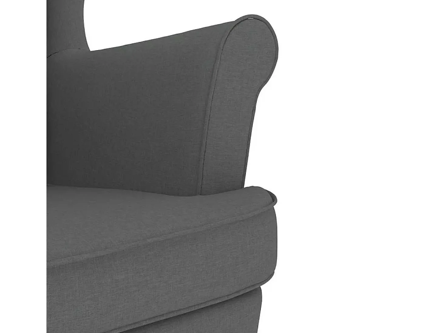 Cadeira de baloiço | Poltrona | Cadeira Relax 74x90x102 cm tecido cinzento-escuro SHL318524