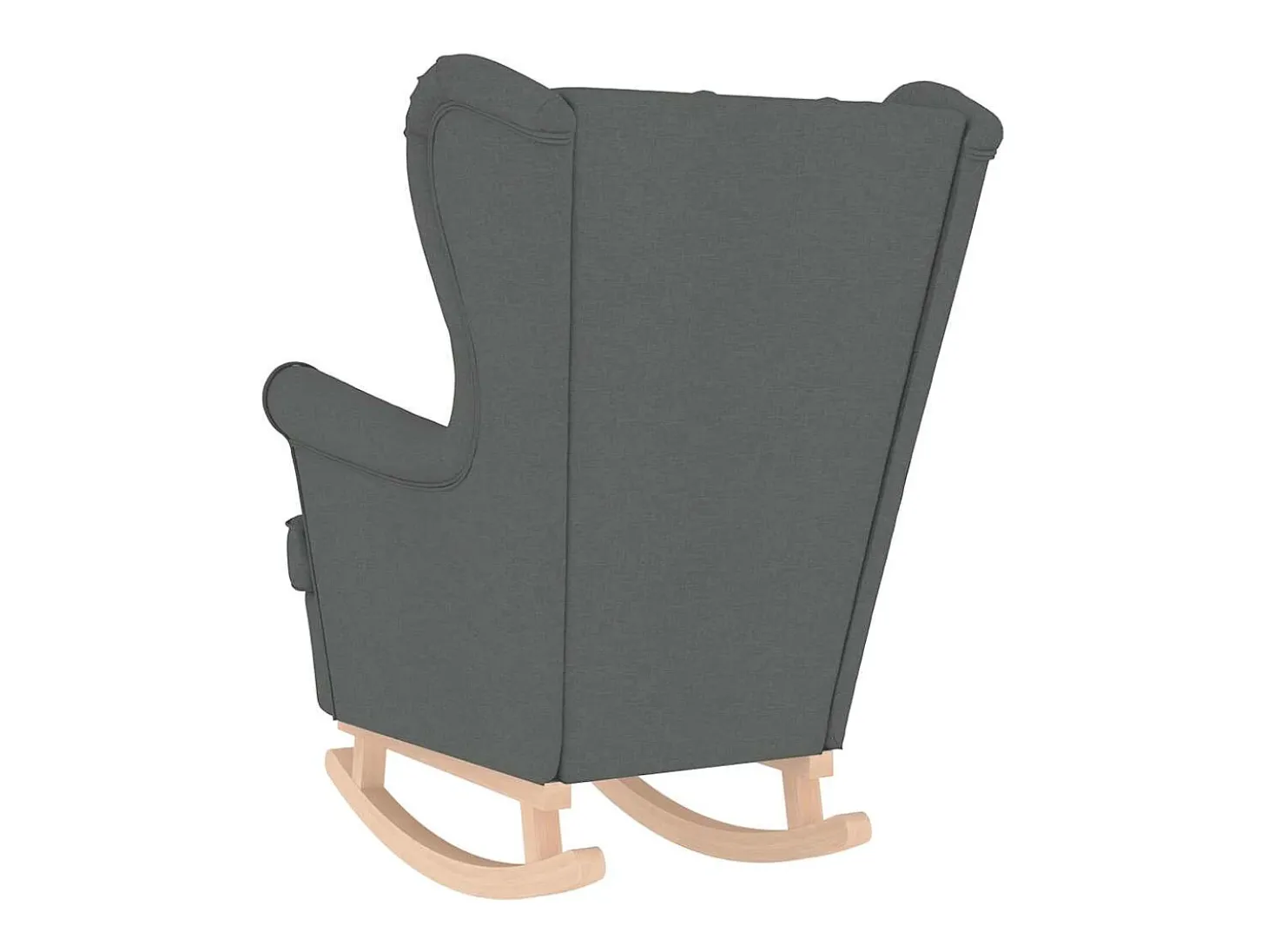 Cadeira de baloiço | Poltrona | Cadeira Relax 74x90x102 cm tecido cinzento-escuro SHL318524