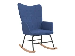 Cadeira de baloiço com banco tecido azul PT462032