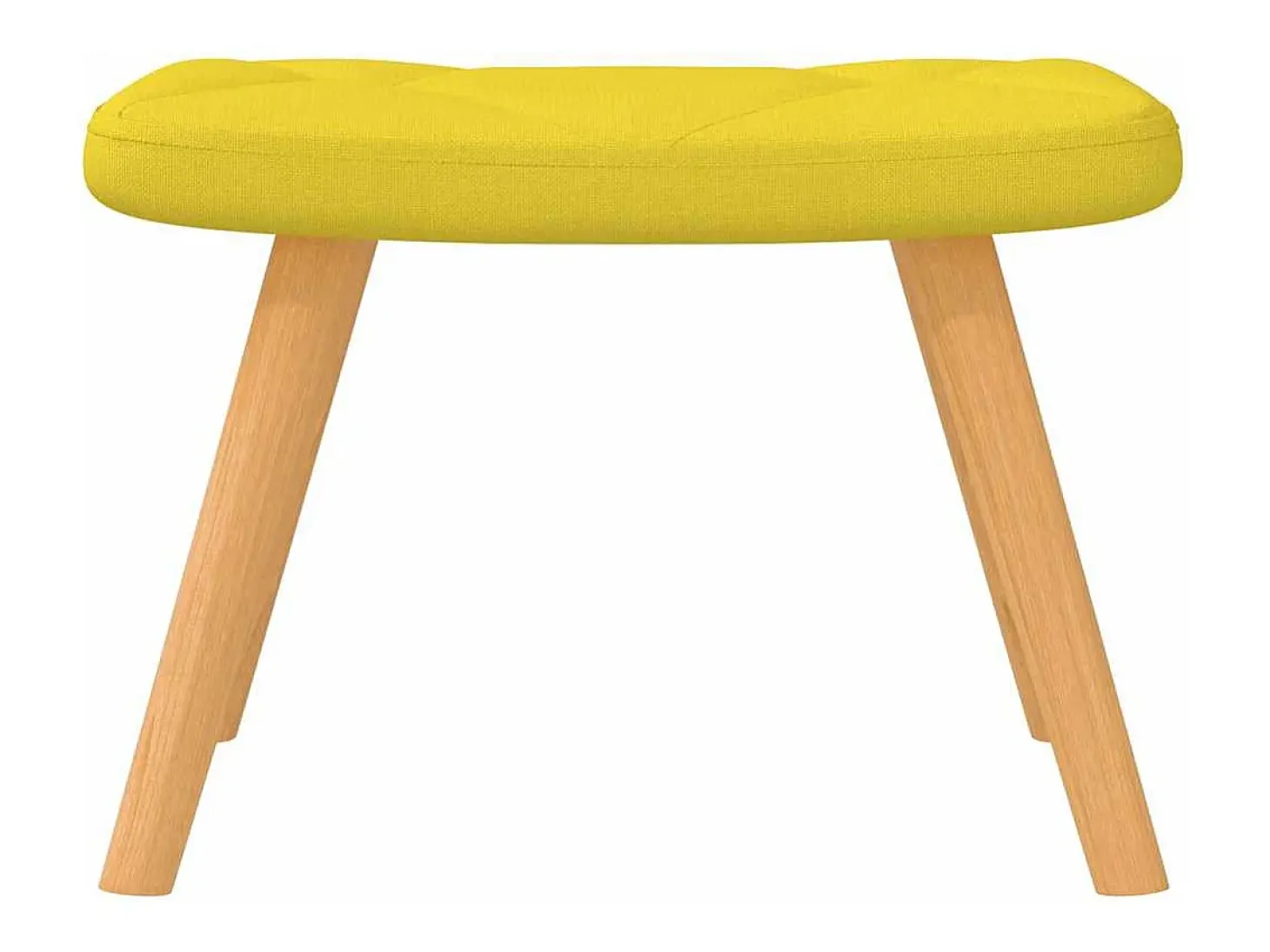Cadeira de baloiço com banco tecido amarelo mostarda