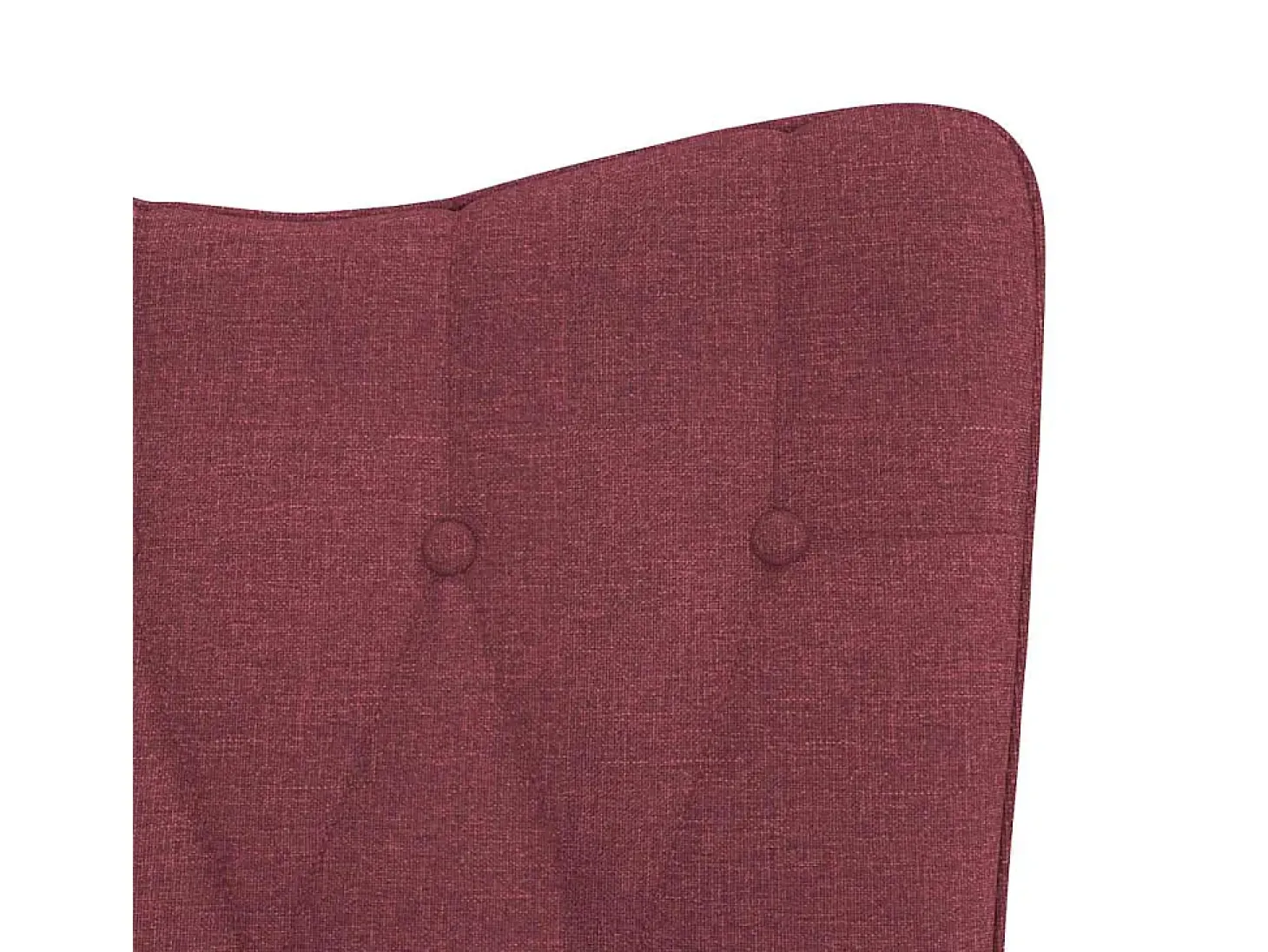Cadeira de baloiço com banco tecido vermelho tinto