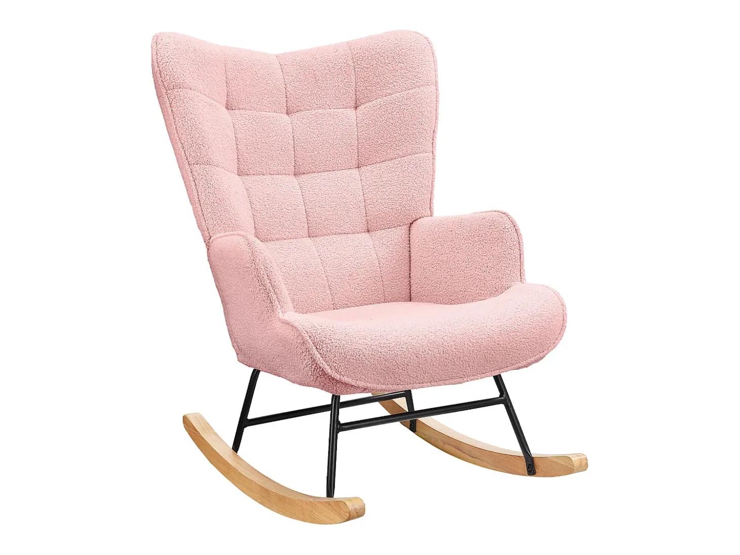Cadeira de baloiço para adulto - Cadeira de baloiço ergonómica para exteriores - para sala de estar - Jardim - Quarto - Rosa
