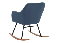 Cadeira de baloiço tecido azul